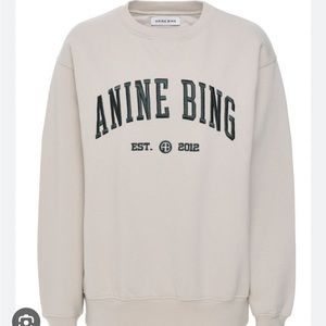 Anine Bing University Sweatshirt in Beige - Small